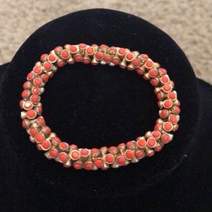 Stella & Dot Vintage coral bracelet